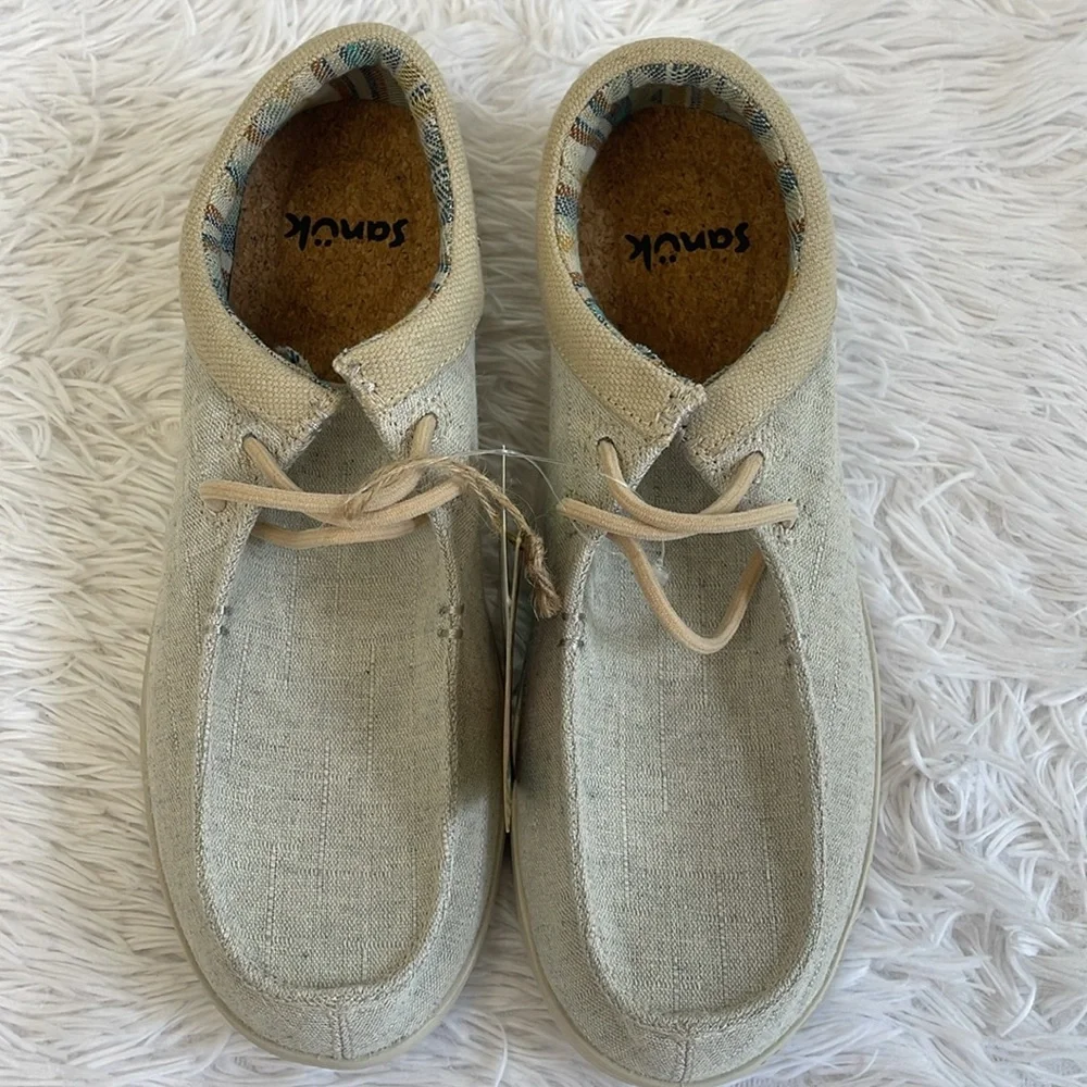 SANUK SUGAR LITE Casual Beige WOMEN SIZE 8 Shoes